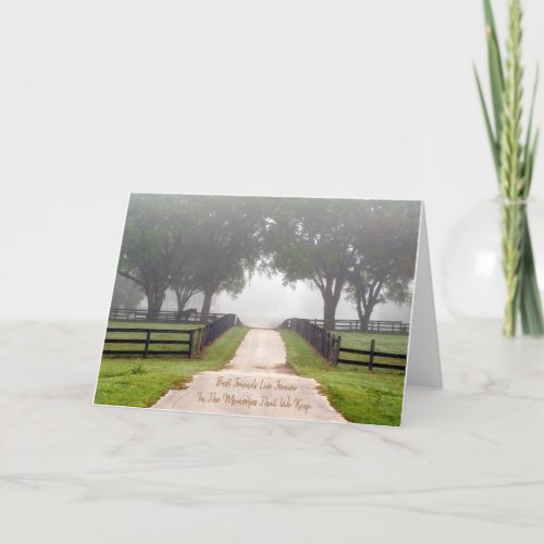 Sympathy Loss of Horse Poem Personalized Card