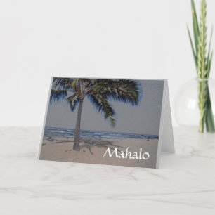 Sympathy Mahalo from Family Letterpress Thank You Card