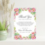 Sympathy Memorial Service Succulent Floral Funeral Thank You Card