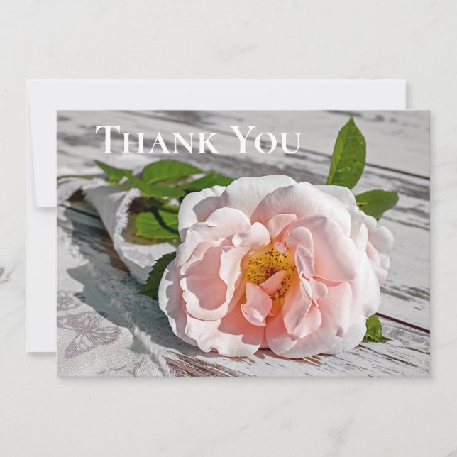 Sympathy Memorial Service Thank You Cards (Front)