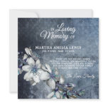 Sympathy Memory Flower Blue Floral THANK YOU Sympathy Memory Flower Blue Floral THANK YOU