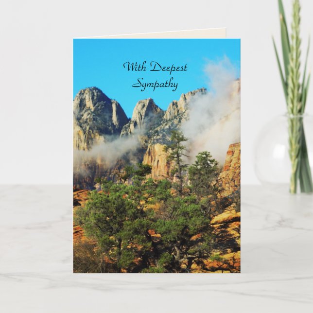Sympathy, Mountains and Clouds, Beauty of Nature Card (Front)