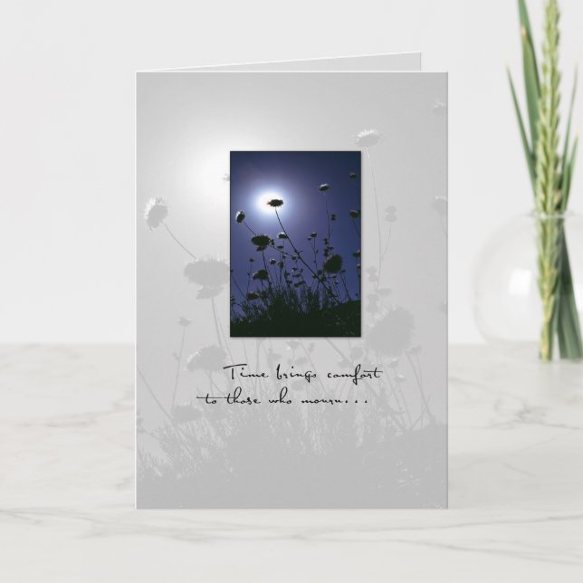 Sympathy Navy Light of Hope Card (Front)