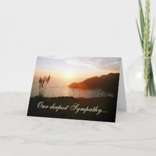 Sympathy Ocean and Sunset Card