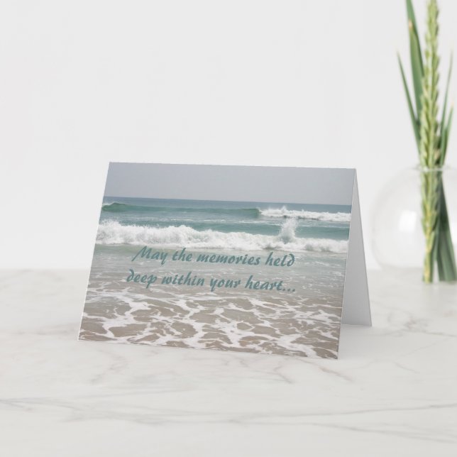 Sympathy Ocean Beauty Card (Front)