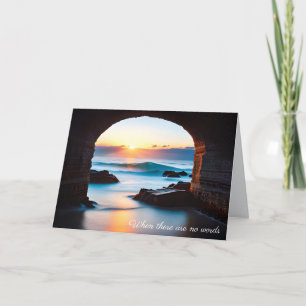 Sympathy Ocean Sunrise with Brick Arch Card