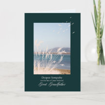 Sympathy on Loss of Great Grandfather