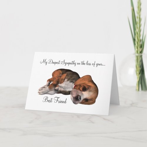 Sympathy on loss of pet_Dogwith poem Card