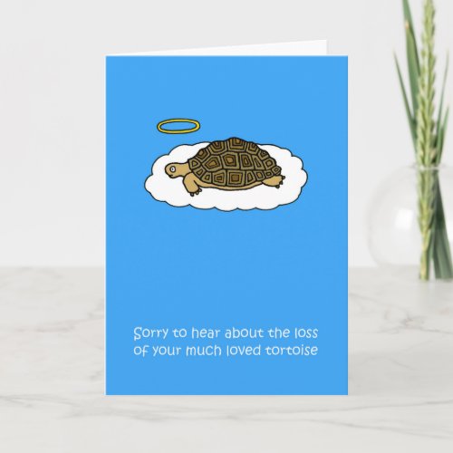 Sympathy on Loss of Pet Tortoise Card