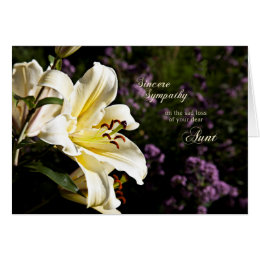 Sympathy On The Death Of An Aunt Cards - Greeting &amp; Photo Cards | Zazzle