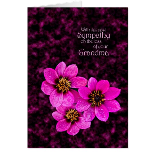 Sympathy on the loss of a grandma card