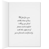 Sympathy on the loss of a niece cards (Inside (Right))
