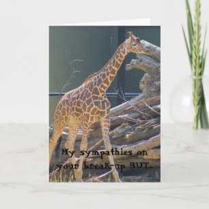 sympathy on your break-up card