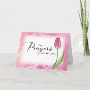 Sympathy - Our Prayers are With You Letterpress Thank You Card