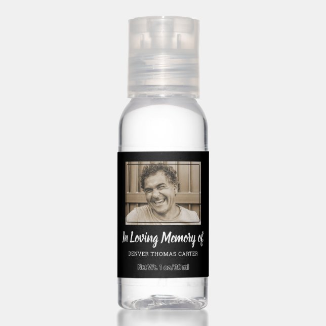 Sympathy Photo Funeral Hand Sanitizer (Front)