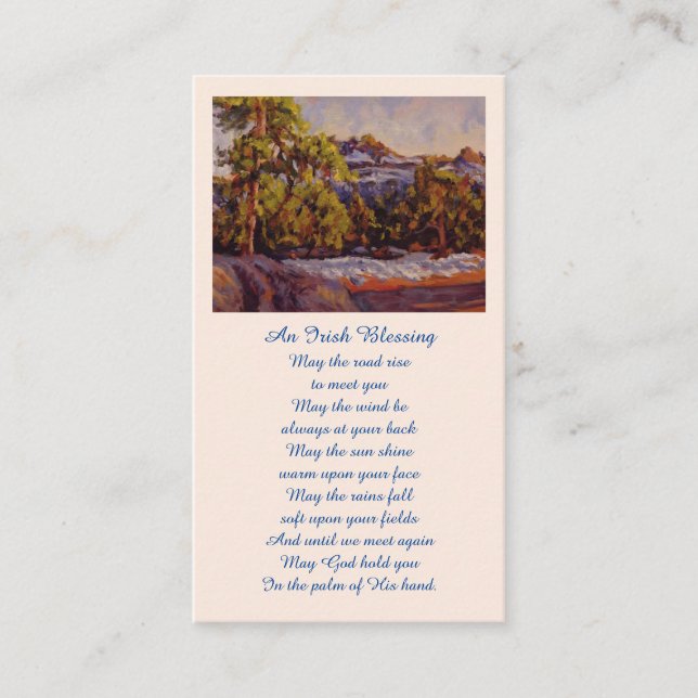 Sympathy Picture Remembrance Oil Painting Card (Front)