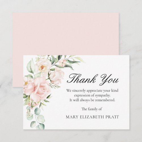 Sympathy Pink Floral Funeral