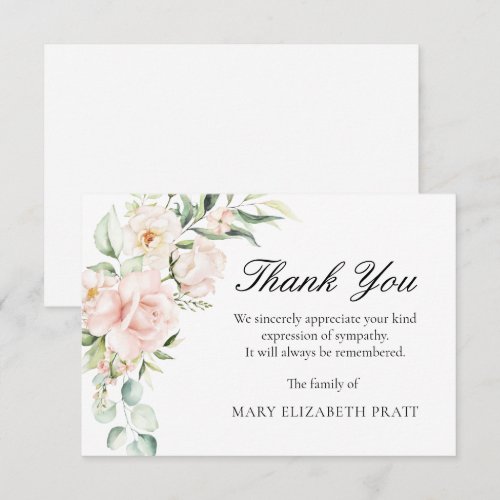 Sympathy Pink Floral Funeral