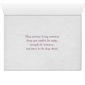 sympathy pink rose on violin cards (Inside Horizontal (Bottom))