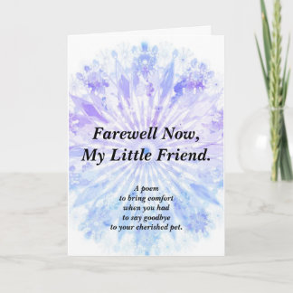 Sympathy Poem Pet Folded Card