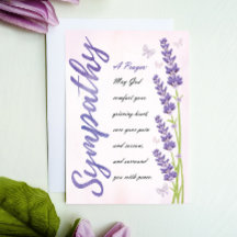 Sympathy Prayer for You Card