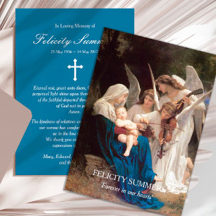 Sympathy Religious Funeral Thank You Card