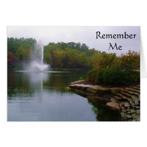 SYMPATHY REMEMBER ME card