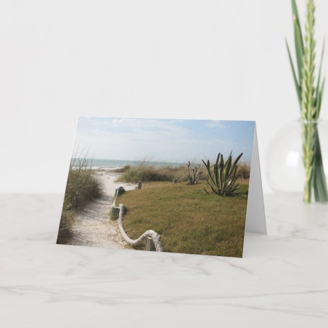 Sympathy - Seaside Pathway Card (Front)