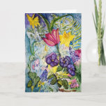 Sympathy Spring Flower Watercolor Card at Zazzle