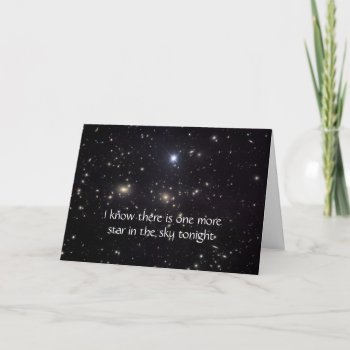 Sympathy Star In The Sky Card by josephspallone at Zazzle