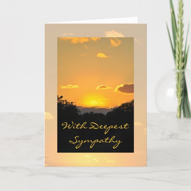 Sympathy Sunset Card (Front)