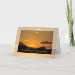 Sympathy Sunset Greeting Card by Janz