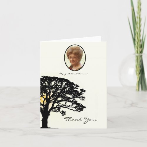 Sympathy Sunset Thank You Card