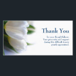 Sympathy Thank You<br><div class="desc">Customizable sympathy thank you photo card.
You can easily change text color, font, size and position by clicking the customize button.</div>