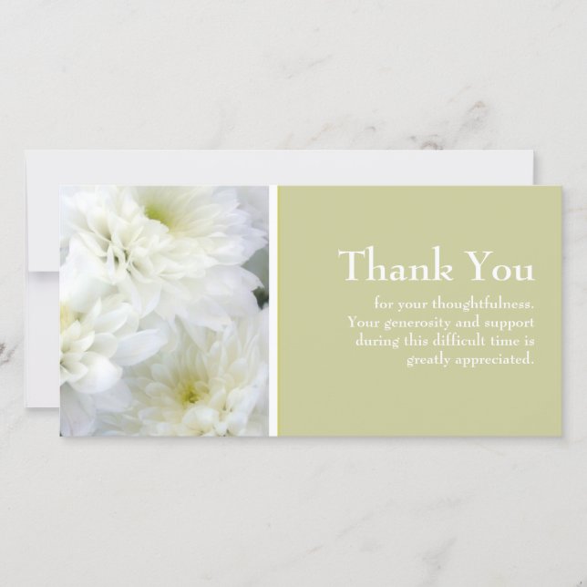 Sympathy Thank You Card (Front)