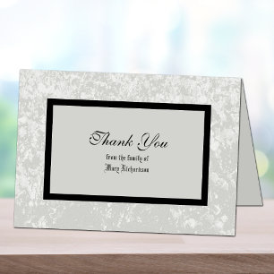 Sympathy Thank You Card in Classic Gray