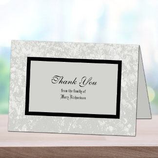 Sympathy Thank You Card in Classic Gray
