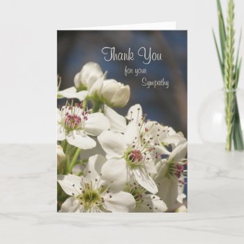 Sympathy Thank You Card -- Spring Blossoms by sympathythankyou at Zazzle