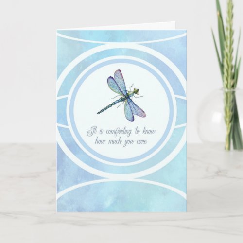 Sympathy Thank You Dragonfly Comfort