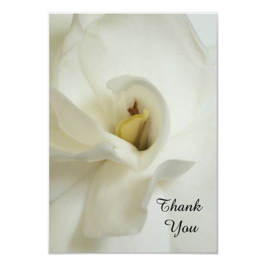 Sympathy Thank You Flat Card - Gardenia | Zazzle.com