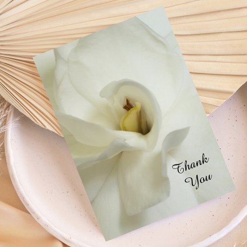 Sympathy Thank You Flat Card - Gardenia