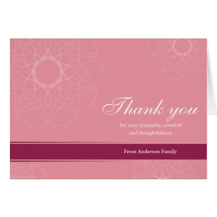 Sympathy Thank You Greeting Card