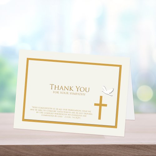 Sympathy Thank You Note Card __ Christian
