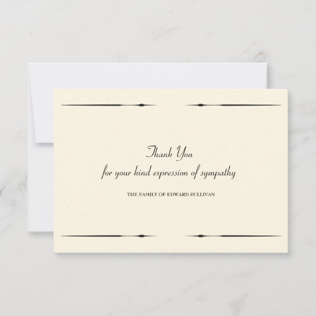 Sympathy Thank You Notes (Front)