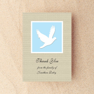 Sympathy Thank You Religious Dove Card