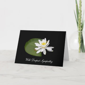 Sympathy - Water Lily Card