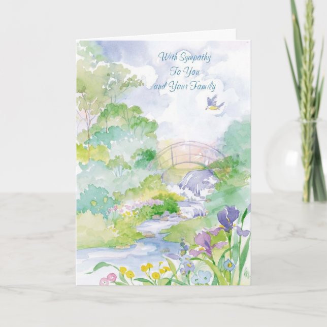 Sympathy-With Sympathy to you and your Family Card (Front)
