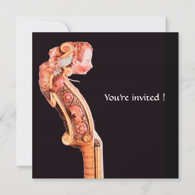 SYMPHONIA CLASSIC MUSIC CONCERT,Violin Scroll Invitation (Front)