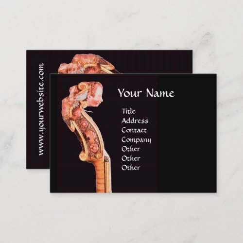 SYMPHONIA  CLASSIC MUSIC Red Brown Black Business Card