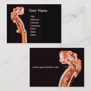 SYMPHONIA ,CLASSIC MUSIC Red Brown Black Business Card